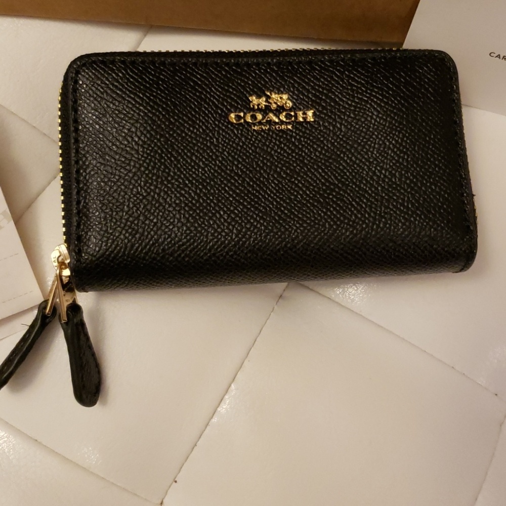 $FLASH SALE$$ Coach double zip small credit wallet